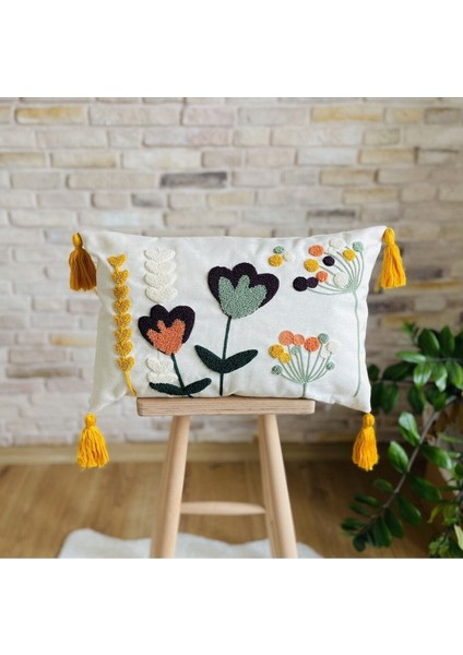 Home Home Design Ikili Kombin Punch Işlemeli Kırlent Kılıfı (Panç) modelleri