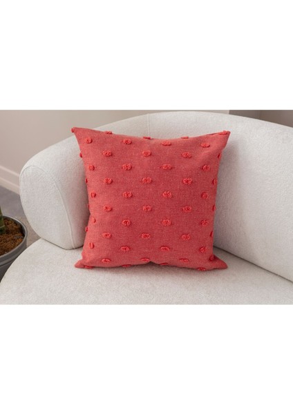 Home Dekoratif Puantiye Keten Kumaşlı Kırlent Kılıfı 43X43 fiyatları