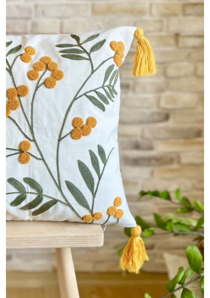 Home Home Design 4'lü Kombin Punch Işlemeli Kırlent Kılıfı (Panç) fırsatları