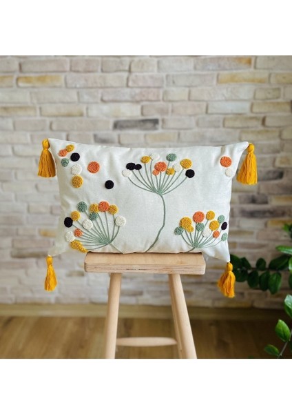 Home Home Design 4'lü Kombin Punch Işlemeli Kırlent Kılıfı (Panç) indirimleri