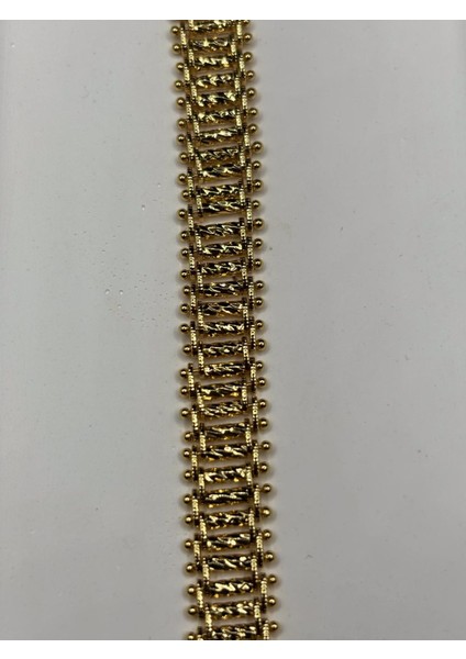 Xupıng Jewelry Altın Kaplama Şerit Desenli Bileklik