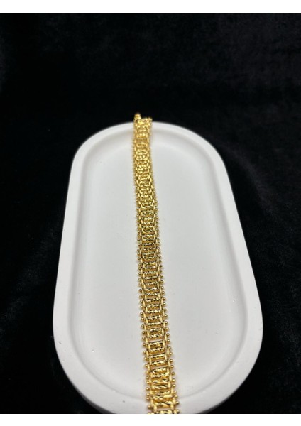 Xupıng Jewelry Altın Kaplama Şerit Desenli Bileklik