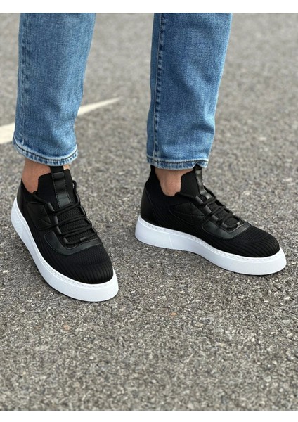 SHO2425 Bağcıklı Yüksek Taban Tbt Erkek Ayakkabı Sıyah fiyatları