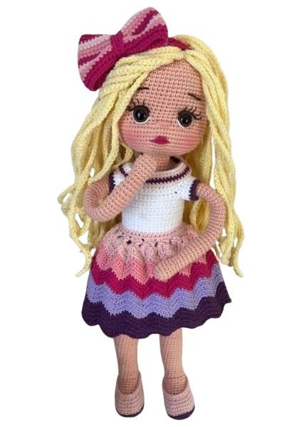 Festival Barby Bebek Amigurumi Organik Oyuncak