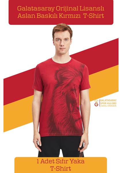 Orijinal Lisanslı Aslan Baskılı T-Shirt Hediyelik Ahşap Kutulu fiyatları