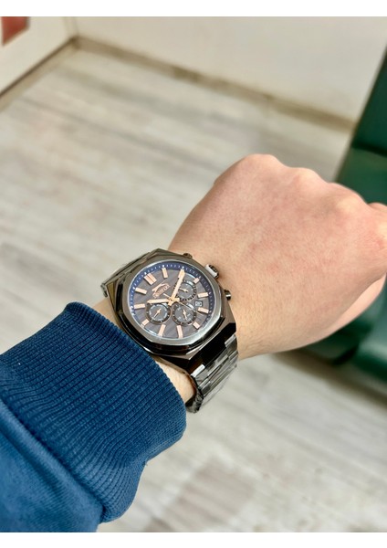 Fonksiyonları Aktif 5 Atm Su Geçirmez Çelik Kordon Erkek Kol Saati - 2422.2.04