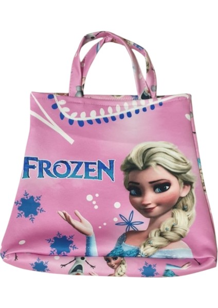 Kız Çocuk Çantalı Frozen Karakterli Mavi Bikini Takım fiyatları