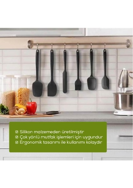 6 Parça Silikon Servis Seti Siyah fiyatları