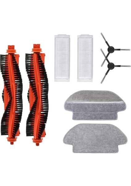 Xiaomi S10 (B106GL) Robot Süpürge Uyumlu 8'li Yedek Parça Seti
