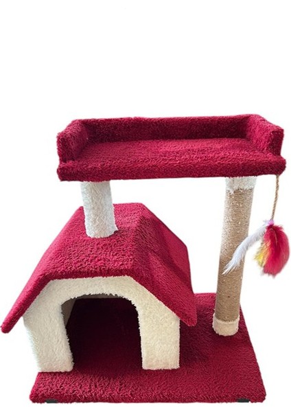Chitto Kedi Evi ve Tırmalama Tahtası – 2 Katlı Konforlu Oyun Alanı