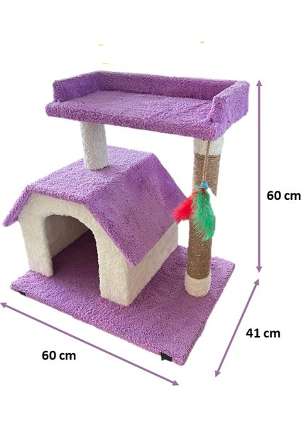 Chitto Kedi Evi ve Tırmalama Tahtası – 2 Katlı Konforlu Oyun Alanı fiyatları