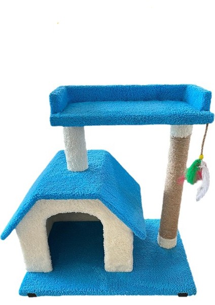 Chitto Kedi Evi ve Tırmalama Tahtası – 2 Katlı Konforlu Oyun Alanı