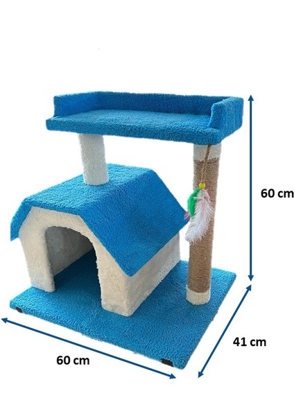 Chitto Kedi Evi ve Tırmalama Tahtası – 2 Katlı Konforlu Oyun Alanı fiyatları