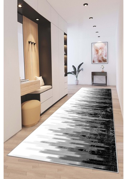 Dijital Baskılı Kesme Yolluk Halı Desenli Yıkanabilir Kaymaz Taban Koridor Hol Yolluk Mutfak Salon