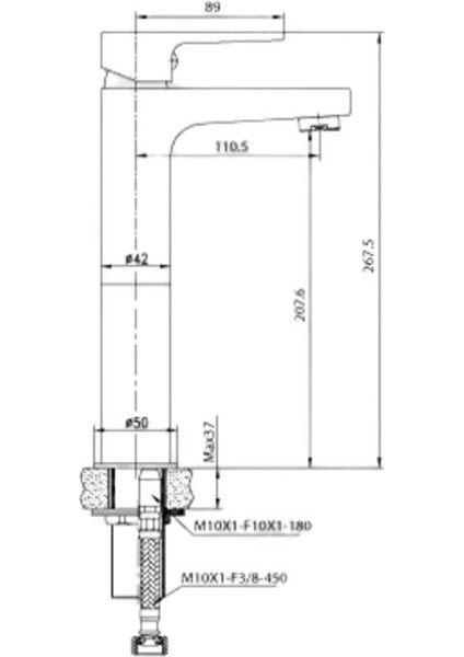 Sharp Çanak Lavabo Bataryası Kırmızı