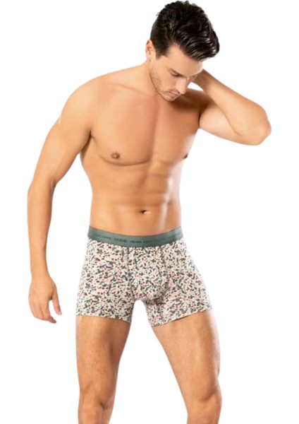 Looksense Erkek Dude 2 Li Düz ve Desenli Likralı Boxer 1401 modelleri