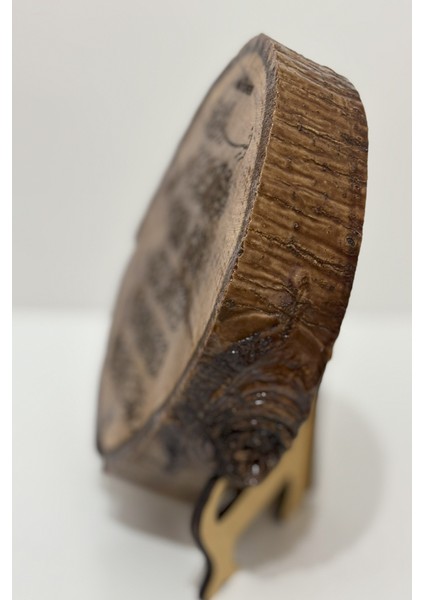 Masa Üstü Dekor - Nas Suresi - Gerçek Ceviz Kütüğü modelleri