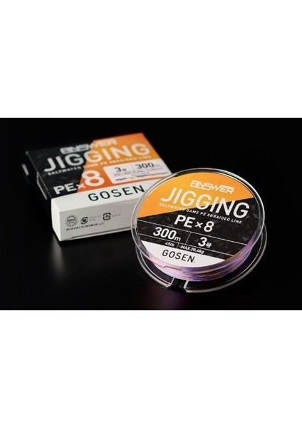 Jigging Answer 2.0 Pe 300M 8 Örgü Ip Misina 15.9kg Çeker