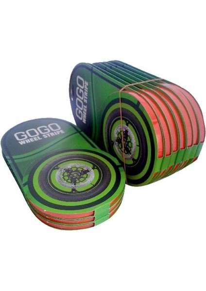 Gogo Lüks Jant Şeridi Seti Reflektör Kırmızı (7cm x 7m)