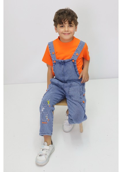 Unisex Çocuk Salopet Tulum Takım modelleri