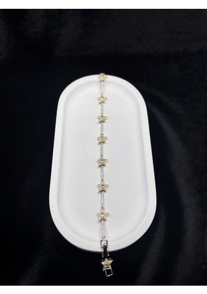 Gümüş Kaplama Yıldız Motifli Bileklik – Zarif ve Işıltılı modelleri