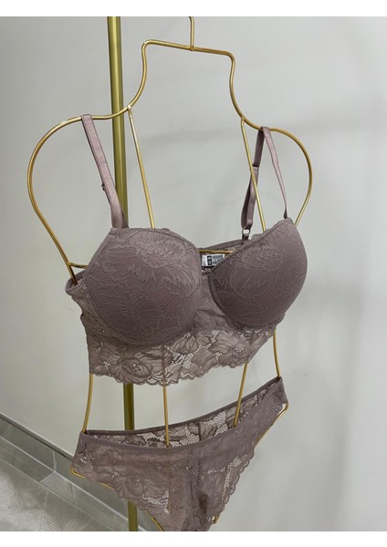Bralet Ekru Sütyen Takımı