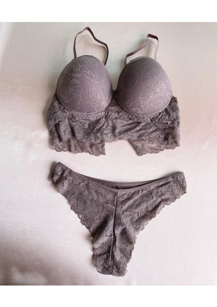 Bralet Ekru Sütyen Takımı
