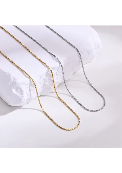 Çelik Halka Zincir Kolye Ince 60 cm fiyatları