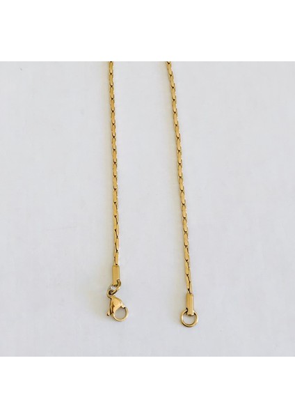 Çelik Halka Zincir Kolye Ince 60 cm modelleri