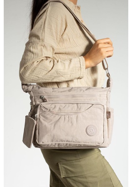 Klinkır Kadın Postacı Çanta Çok Cepli 25*20 cm Su Itici Kumaş Bayan Çapraz Askılı Omuz Çantası