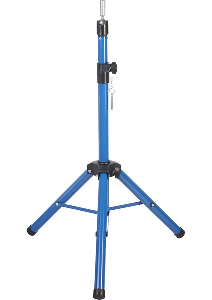 Kuaför Eğitim Mankeni Için Metal Tripod / Mavi + Taşıma Çantası