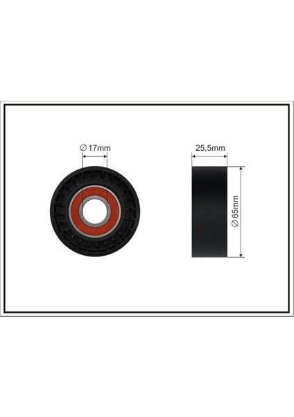 Alternatör Gergi Rulmanı Lınea-Punto-Agıla-Astra H-J-Combo-Corsa C-D-Merıva 1.3cdtı-1.3jtd