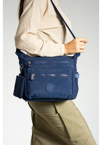 Klinkır Kadın Omuz Çantası Çok Cepli 30*20 cm Su Itici Kumaş Bayan Çapraz Askılı Postacı Çanta