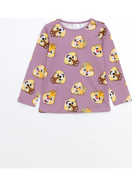 Baby Lila Uzun Kollu Chip And Dale Baskılı Kız Bebek Pijama Takım fiyatları