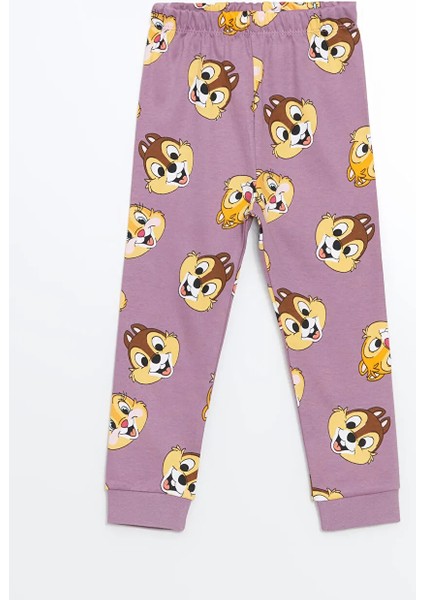 Baby Lila Uzun Kollu Chip And Dale Baskılı Kız Bebek Pijama Takım fırsatları