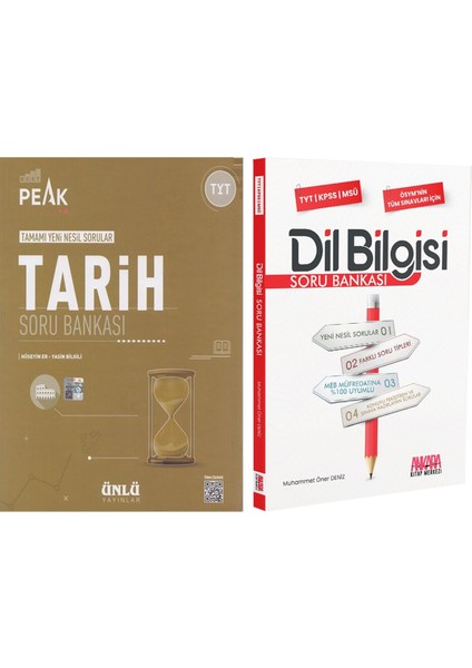 Tyt Tarih Best Peak ve Dil Bilgisi Soru Bankası Seti (2 Kitap)