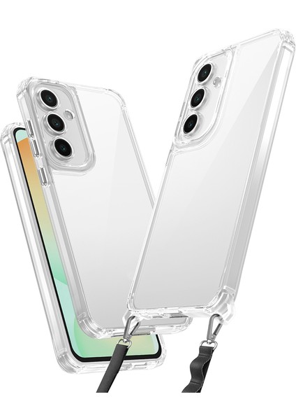 Galaxy A16 Uyumlu Kılıf Airbagli Takılabilir Askı Aparatlı Zore Snap Silikon Kapak