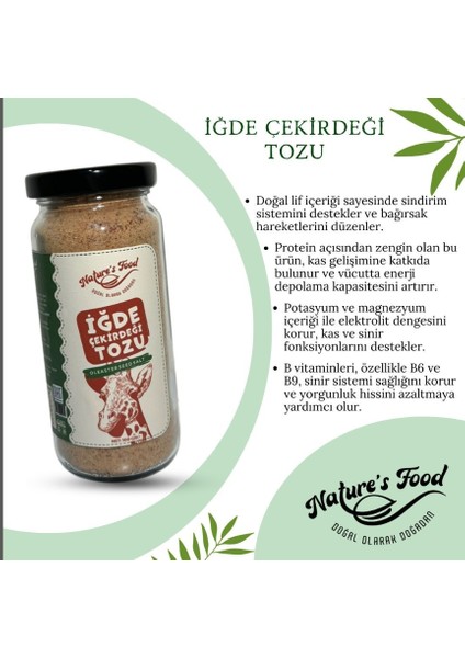 İğde Çekirdeği Tozu / Unu /kemik Gelişimi, Lif, Protein, B Vitaminleri, Potasyum ve MAGNEZYUM.100GR fiyatları
