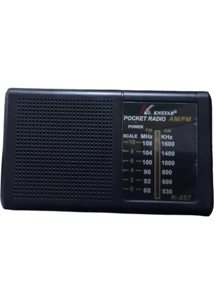 Mini Cep Radyo Fm Pille Çalışan Knstar K-257