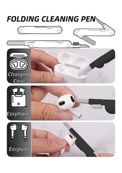Çok Fonksıyonlu 7 In 1 Aırpods Klavye Ekran Kulaklık Temızleme Kıtı