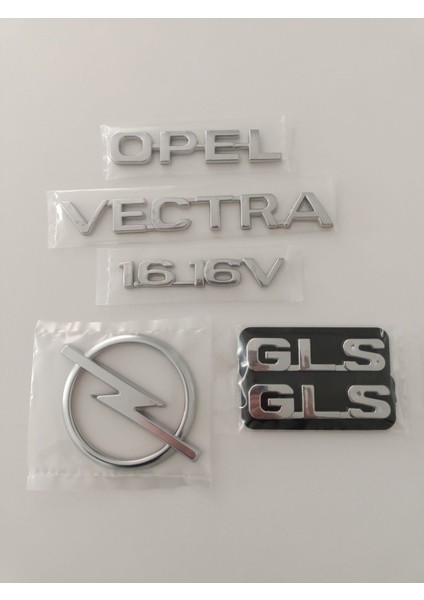 Opel Vectra 1.616V Bagaj Yazısı Vectra Arka Bagaj Arması Gls Kapı Çıta Yazısı Seti Opel Vectra Yazı