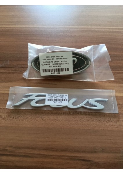 Focus 3 Sedan Arka Arma Focus Bagaj Yazısı 2015 - 2018 Modeller Arası Uyumludur