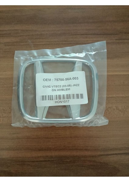 Honda Cıvıc Vtec2 Ön Arma 2003 - 2005 Civic Vtec 2 Ön Arması Logo Vtec2 Amblem
