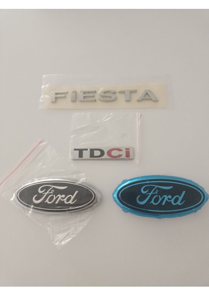 Fiesta Ön Arma Arka Bagaj Arma Logo Fiesta Tdci Yazı 2002-2003-2004-2005-2006-2007-2008 4lü Takım