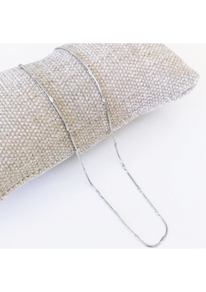 Çelik Zincir Kolye 50 cm Unisex