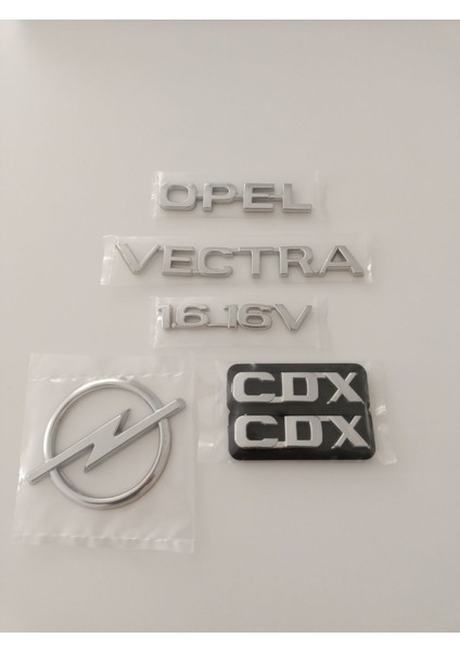 Opel Vectra 1.6 16V Bagaj Yazısı Cdx Kapı Yazısı Vectra B Bagaj Arması 5li Set Opel Vectra 1.616V
