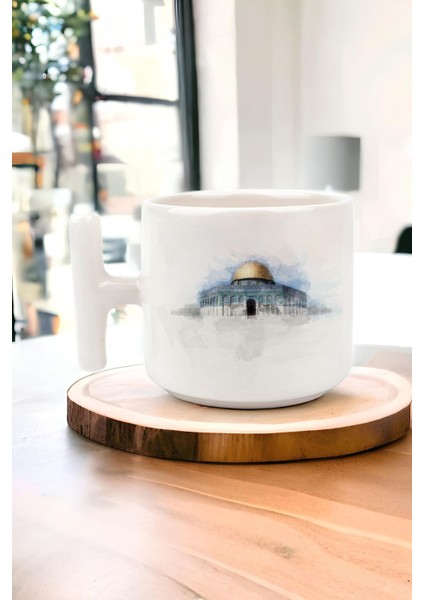 Filistin Tasarımlı Baskılı T Kupa Bardak , Gazze T Kupa Bardak , Küdüs Kupa Bardağı