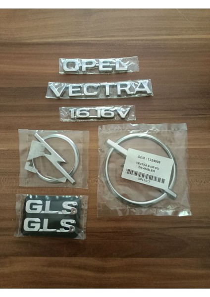 Opel Vectra 1.6_16V Bagaj Yazısı Vectra B Ön Arka Arma Logo Gls Kapı Yazısı 1995-2002 Vectra B Arma