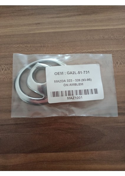 Mazda 323 - 326 1993 - 1995 Ön Arma Logo