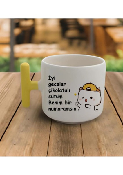 Iyi Geceler Çikolatalı Sütüm - T Kulp Kupa